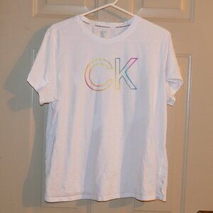 Calvin Klein Performance Plus Size Logo Letter Graphic T-shirt